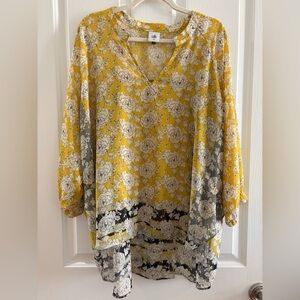 CAbi   Gather Blouse EUC XL